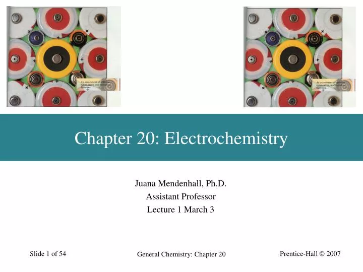 chapter 20 electrochemistry