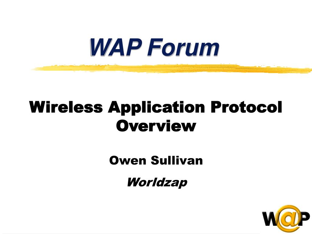 PPT - Wireless Application Protocol Overview PowerPoint Presentation ...