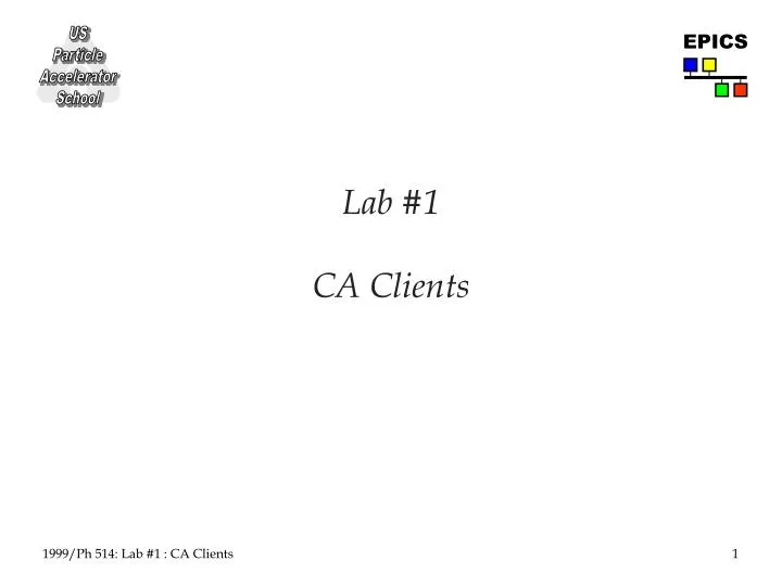 lab 1 ca clients