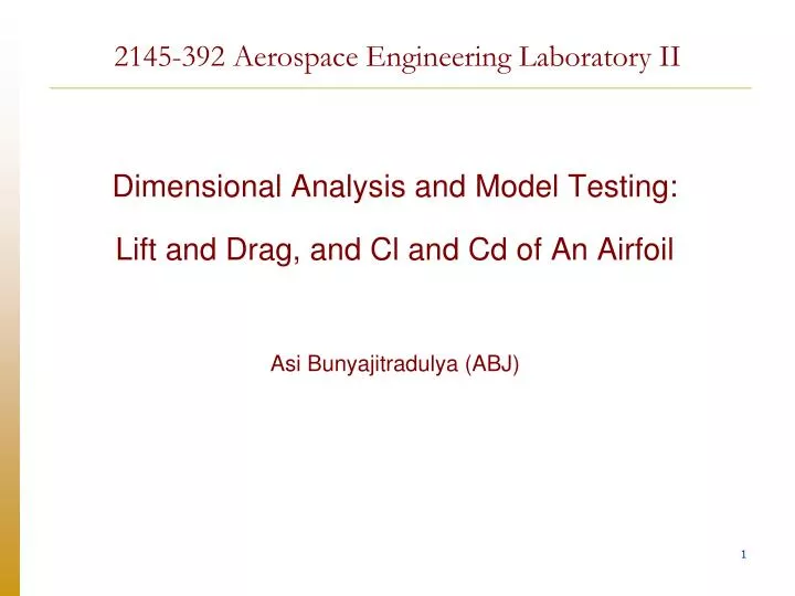 2145 392 aerospace engineering laboratory ii