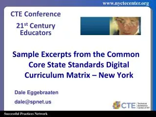 Sample Excerpts from the Common Core State Standards Digital Curriculum Matrix – New York