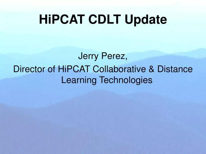 hipcat cdlt update