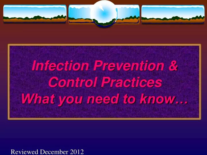 infection prevention control practices what you need to know