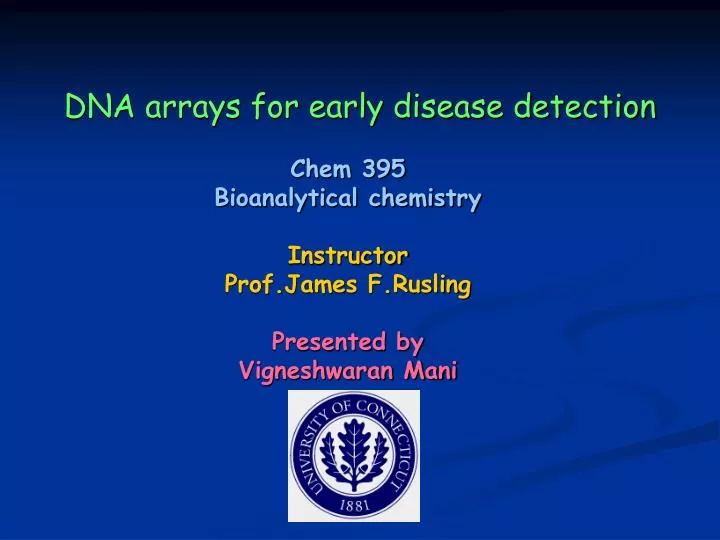 dna arrays for early disease detection