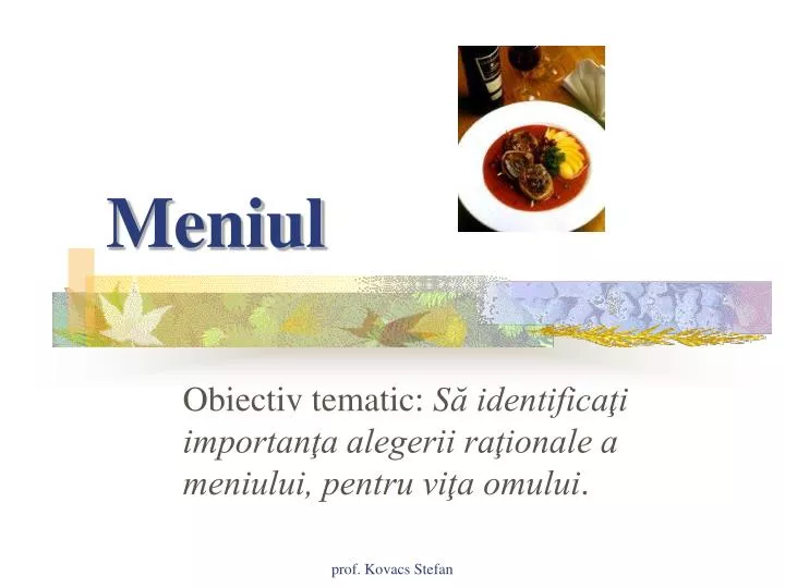 meniul