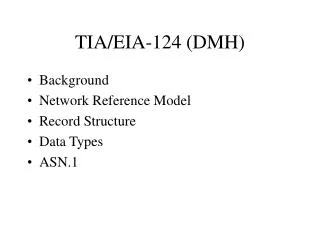 TIA/EIA-124 (DMH)