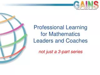 Professional Learning for Mathematics Leaders and Coaches
