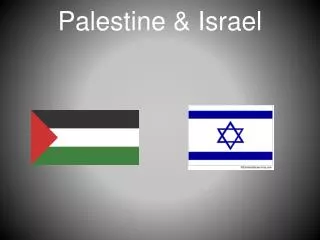 Palestine &amp; Israel