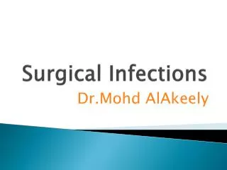 Surgical Infections