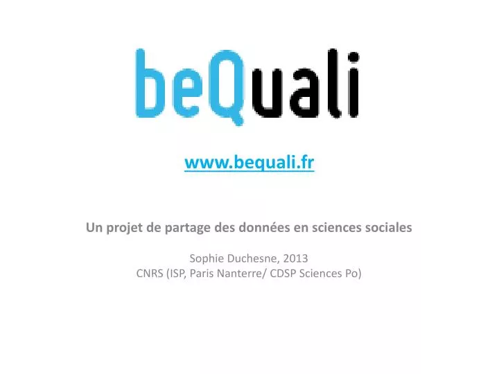 www bequali fr