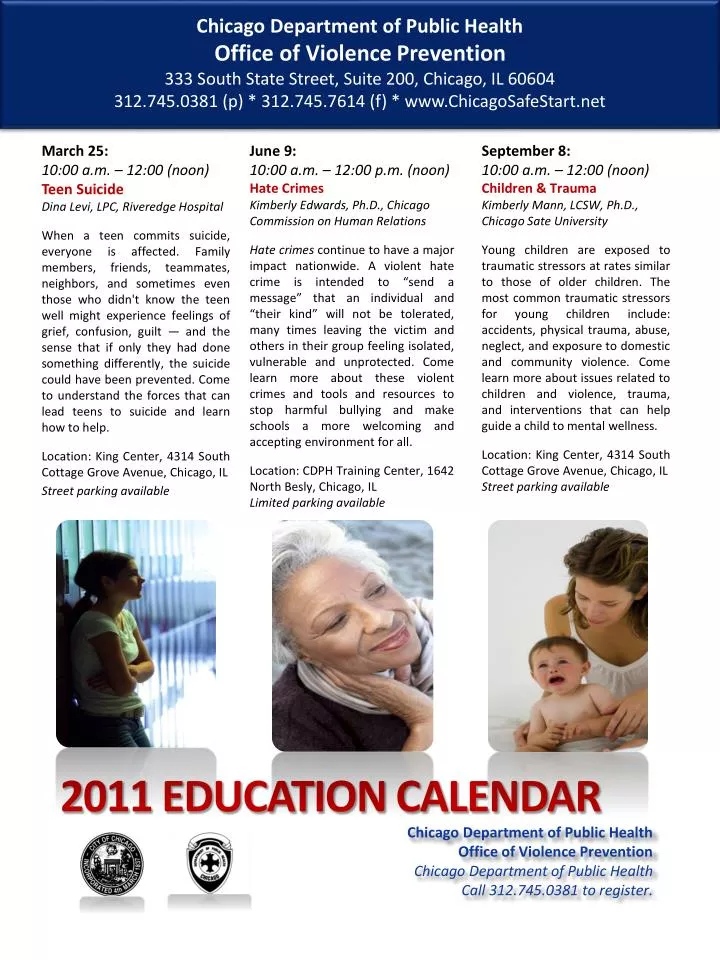 2011 education calendar