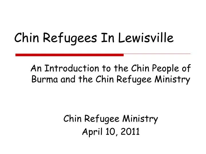 chin refugees in lewisville