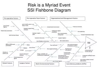 Risk is a Myriad Event SSI Fishbone Diagram