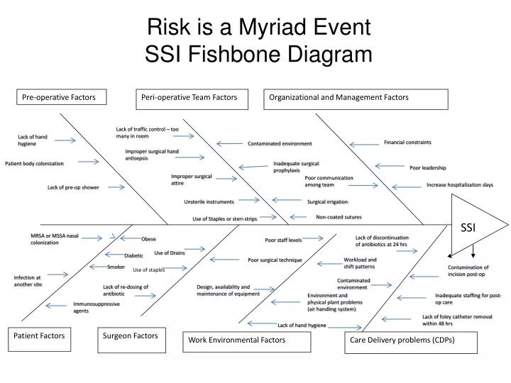 risk is a myriad event ssi fishbone diagram