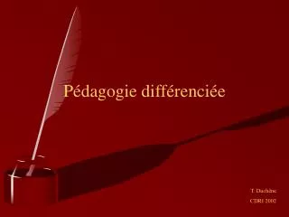 p dagogie diff renci e