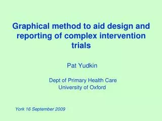 Graphical method to aid design and reporting of complex intervention trials