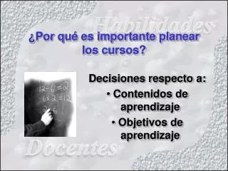 por qu es importante planear los cursos