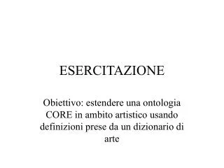 esercitazione