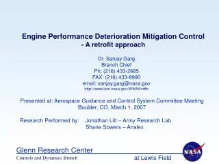 Engine Performance Deterioration Mitigation Control - A retrofit approach