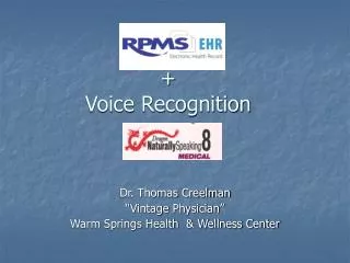 + Voice Recognition