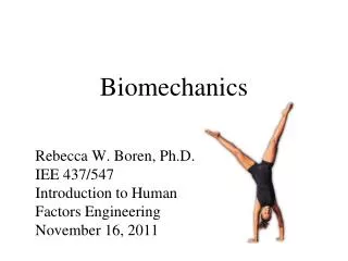 Biomechanics