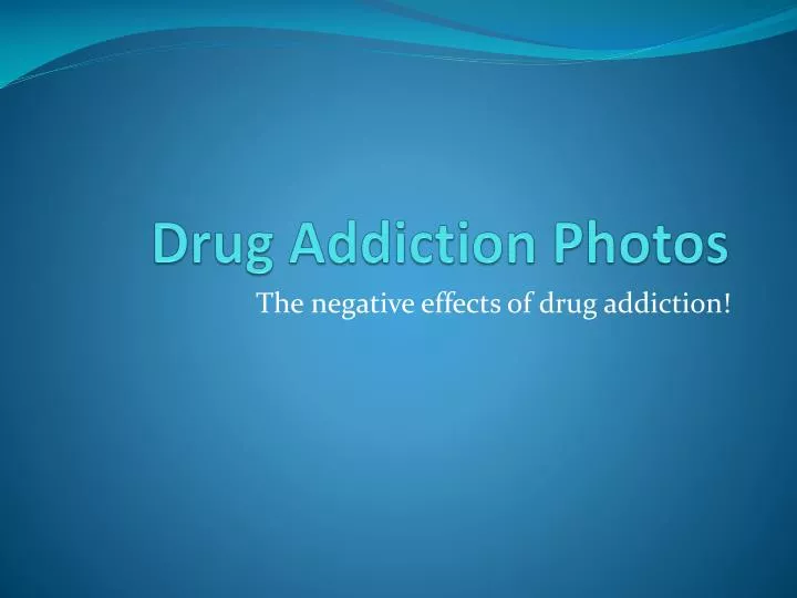 drug addiction photos