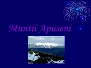 muntii apuseni