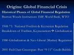 Origins: Global Financial Crisis - slide 1