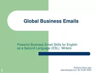 Global Business Emails