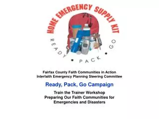 Fairfax County Faith Communities in Action Interfaith Emergency Planning Steering Committee