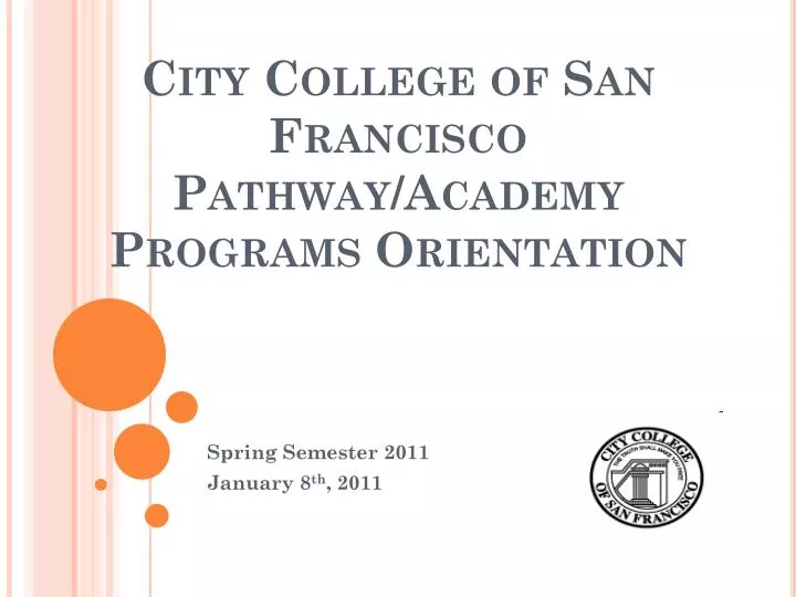 city college of san francisco pathway academy programs orientation