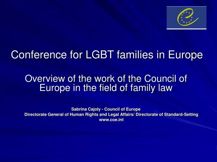conference for lgbt families in europe