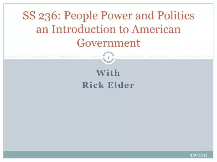 ss 236 people power and politics an introduction to american government