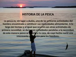 historia de la pesca