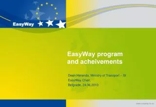 EasyWay pro gram and acheivements