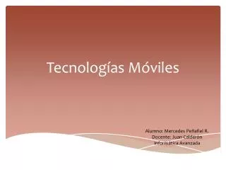 tecnolog as m viles