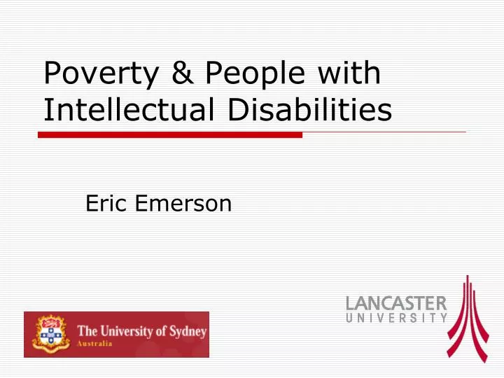 poverty people with intellectual disabilities