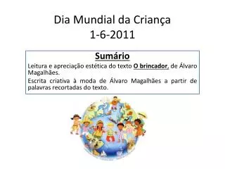 dia mundial da crian a 1 6 2011