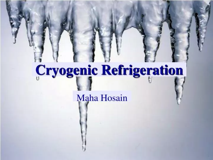 cryogenic refrigeration