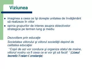viziunea