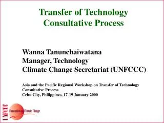 Transfer of Technology Consultative Process