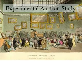 Experimental Auction Study