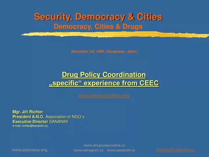 security democracy cities democracy cities drugs