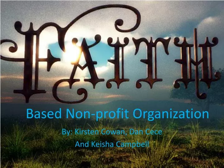 based non profit organization