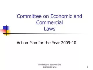 Committee on Economic and Commercial Laws