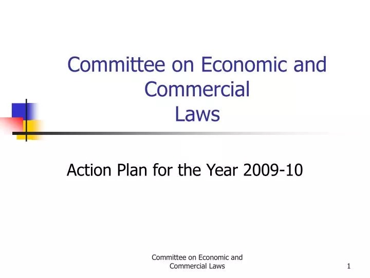committee on economic and commercial laws