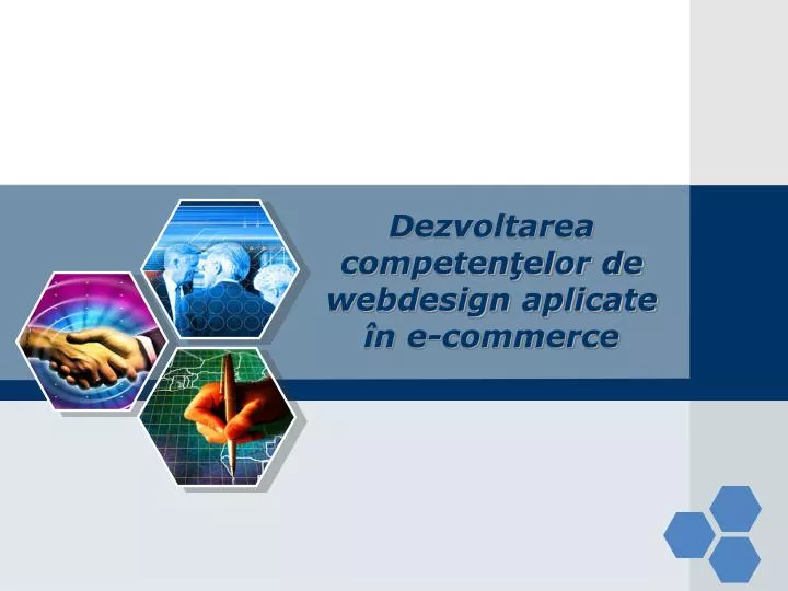 dezvoltarea competen elor de webdesign aplicate n e commerce