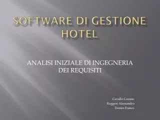 software di gestione hotel