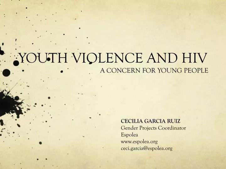youth violence and hiv