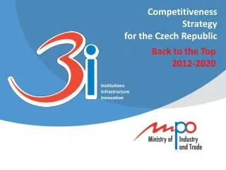 Competitiveness Strategy for the Czech Republic